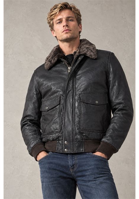 Schott NYC Giubbotto Pilota A-2 Vintage in Pelle di Vitello Marrone Uomo SCHOTT N.Y.C | Giubbotti | LC5331XBROWN